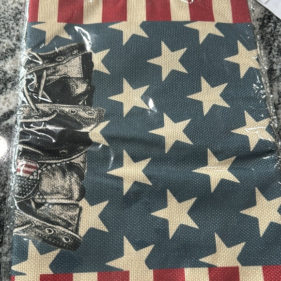 Dining Stripes Stars Boots Freedom 4th Of July 13 X 72 Table Runner Dining stripes stars boots freedom 4th of july 13 x 72 table runner